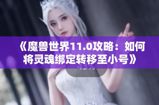 《魔兽世界11.0攻略：如何将灵魂绑定转移至小号》