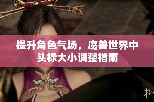 提升角色气场，魔兽世界中头标大小调整指南