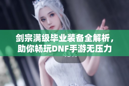 剑宗满级毕业装备全解析，助你畅玩DNF手游无压力