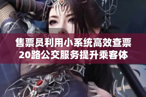 售票员利用小系统高效查票20路公交服务提升乘客体验