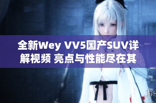 全新Wey VV5国产SUV详解视频 亮点与性能尽在其中