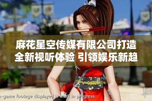 麻花星空传媒有限公司打造全新视听体验 引领娱乐新趋势