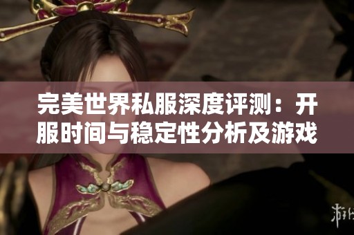 完美世界私服深度评测：开服时间与稳定性分析及游戏平衡性探讨