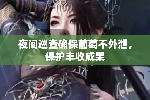 夜间巡查确保葡萄不外泄，保护丰收成果