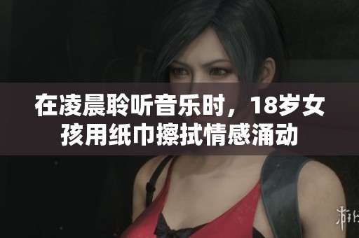 在凌晨聆听音乐时，18岁女孩用纸巾擦拭情感涌动