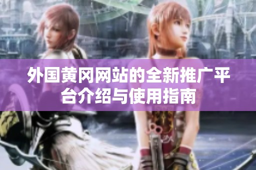 外国黄冈网站的全新推广平台介绍与使用指南