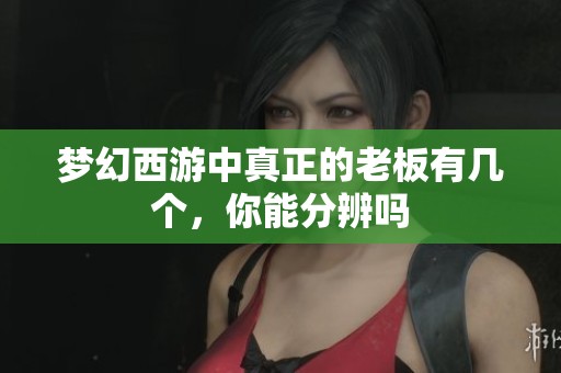 梦幻西游中真正的老板有几个，你能分辨吗