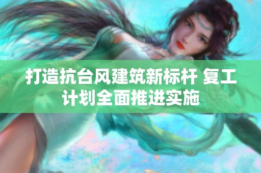 打造抗台风建筑新标杆 复工计划全面推进实施
