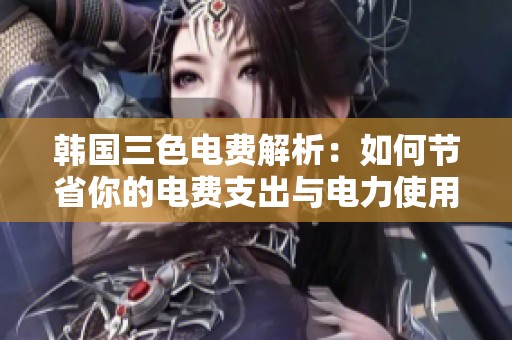 韩国三色电费解析：如何节省你的电费支出与电力使用技巧