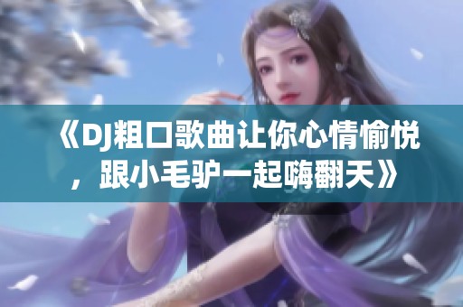 《DJ粗口歌曲让你心情愉悦，跟小毛驴一起嗨翻天》