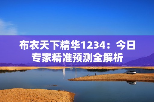 布衣天下精华1234：今日专家精准预测全解析