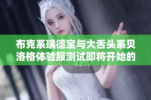 布克系瑞德宝与大舌头系贝洛格体验服测试即将开始的通知