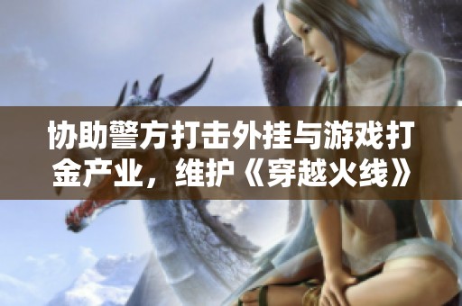 协助警方打击外挂与游戏打金产业，维护《穿越火线》著作权的全链条行动