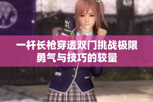 一杆长枪穿透双门挑战极限勇气与技巧的较量
