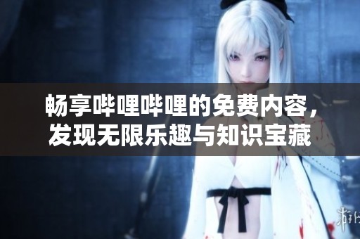 畅享哔哩哔哩的免费内容，发现无限乐趣与知识宝藏