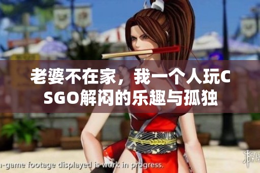 老婆不在家，我一个人玩CSGO解闷的乐趣与孤独