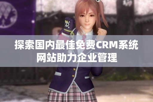 探索国内最佳免费CRM系统网站助力企业管理