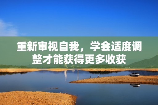 重新审视自我，学会适度调整才能获得更多收获