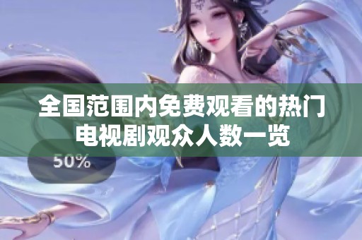 全国范围内免费观看的热门电视剧观众人数一览