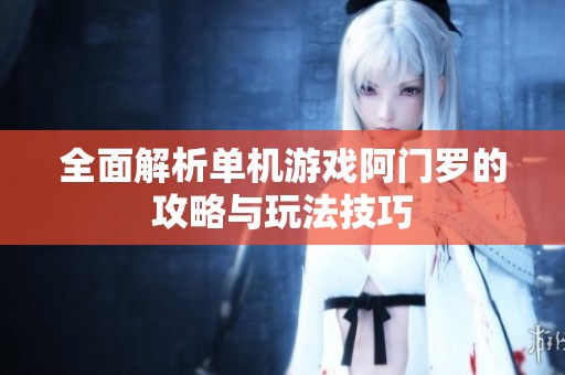 全面解析单机游戏阿门罗的攻略与玩法技巧