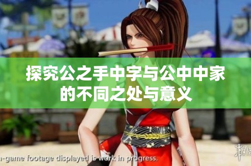 探究公之手中字与公中中家的不同之处与意义