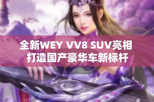 全新WEY VV8 SUV亮相 打造国产豪华车新标杆
