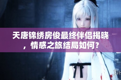 天唐锦绣房俊最终伴侣揭晓，情感之旅结局如何？