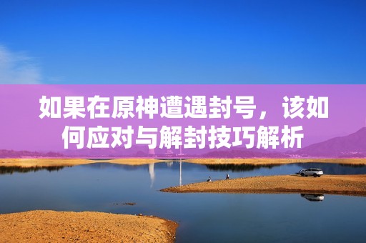 如果在原神遭遇封号，该如何应对与解封技巧解析
