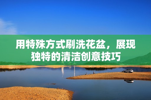用特殊方式刷洗花盆，展现独特的清洁创意技巧