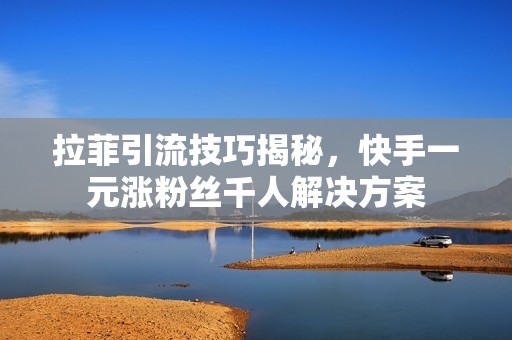 拉菲引流技巧揭秘，快手一元涨粉丝千人解决方案