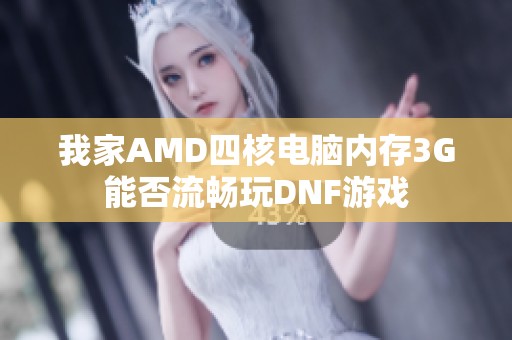 我家AMD四核电脑内存3G能否流畅玩DNF游戏