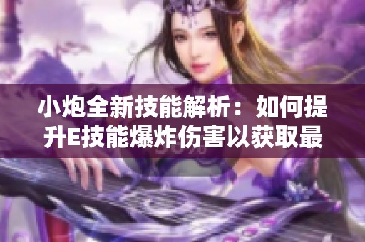 小炮全新技能解析：如何提升E技能爆炸伤害以获取最佳输出？